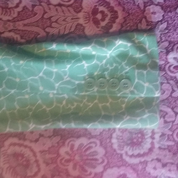 Talbots Green Flower Jacket - Picture 3 of 4